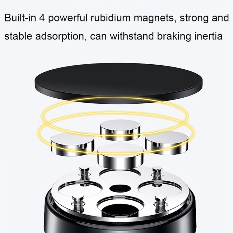 Air Outlet Type Aluminum Alloy Car Magnetic Suction Bracket Navigation Phone Holder(Black) - free shipping - PMC TechLife - Order now!