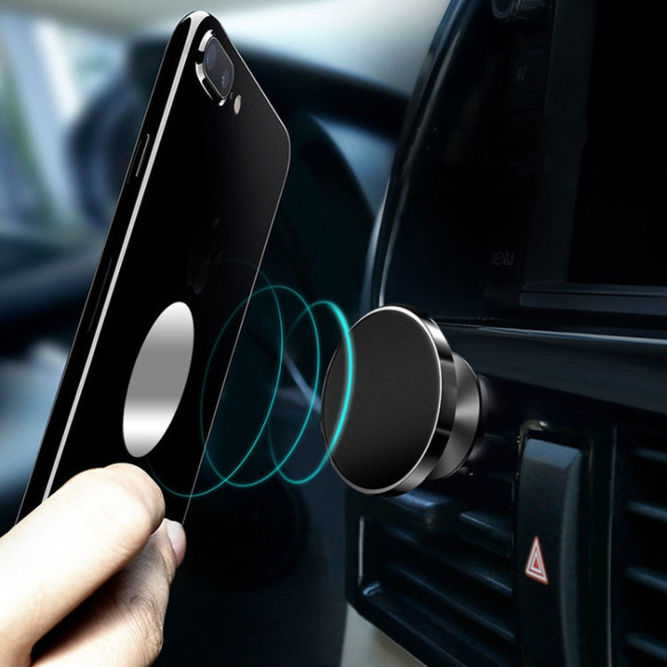 Air Outlet Type Aluminum Alloy Car Magnetic Suction Bracket Navigation Phone Holder(Black) - free shipping - PMC TechLife - Order now!