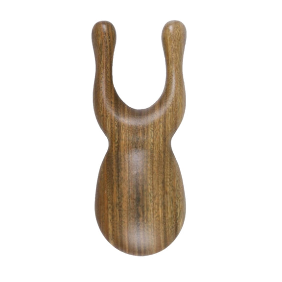 Gold Sandalwood Solid Wood Massage Eye Scraping And Nose Massage, Color Random Delivery