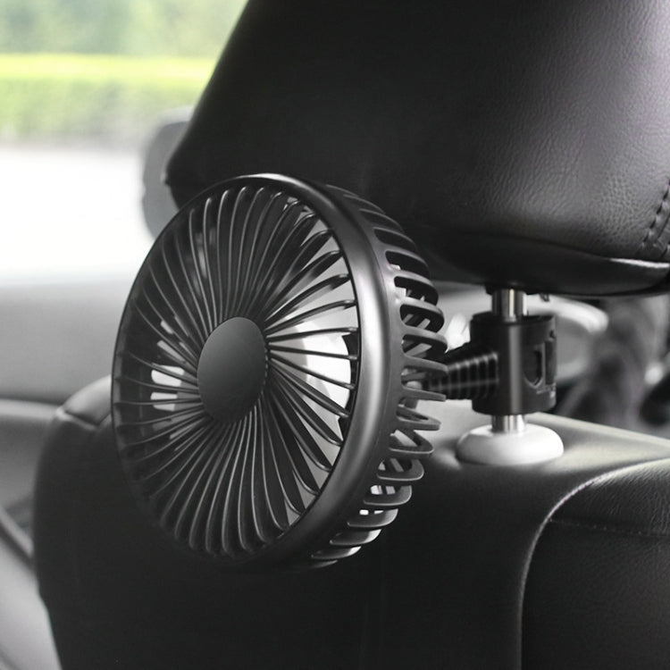 SUITU  12V/24V Mini Car Fan USB Charging Single Head Fan 360 Degree Cooling Fan, Style: Seat Back Model - Heating & Fans by SUITU | Online Shopping South Africa | PMC TechLife | Buy Now Pay Later Mobicred