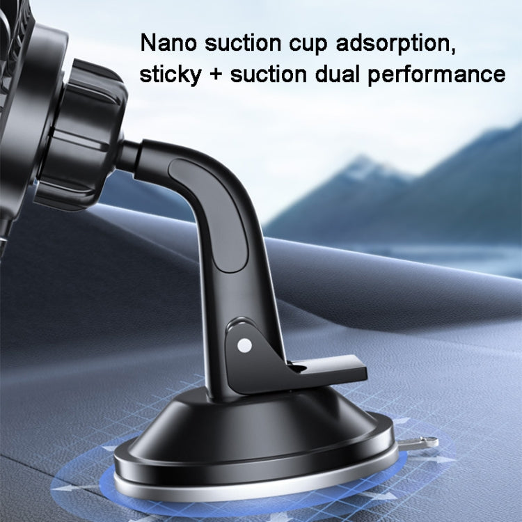 SUITU  12V/24V Mini Car Fan USB Charging Single Head Fan 360 Degree Cooling Fan, Style: Suction Cup Model