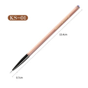 Acrylic Tea Color Pen Brush Beauty Nail Pen Color Painting Drawing Pen Light Therapy Pen(KS01)