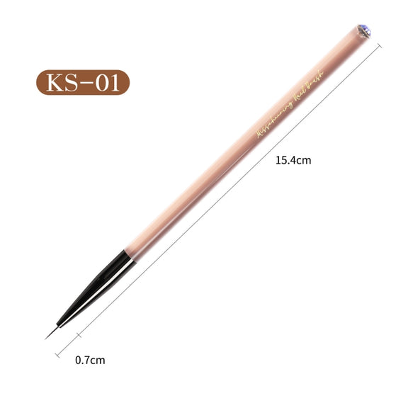 Acrylic Tea Color Pen Brush Beauty Nail Pen Color Painting Drawing Pen Light Therapy Pen(KS01)