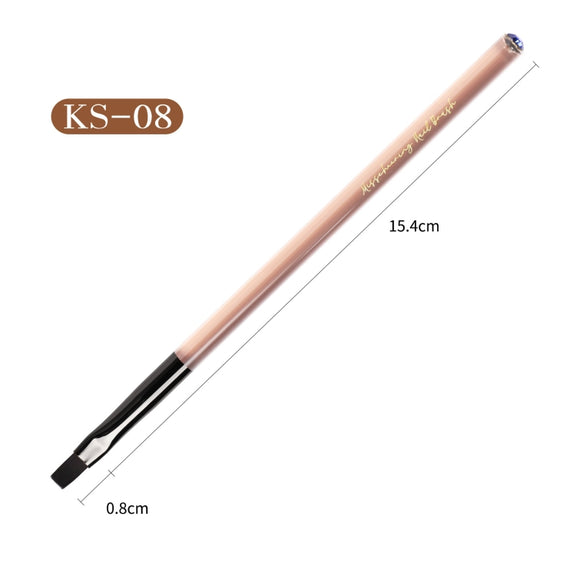 Acrylic Tea Color Pen Brush Beauty Nail Pen Color Painting Drawing Pen Light Therapy Pen(KS08)