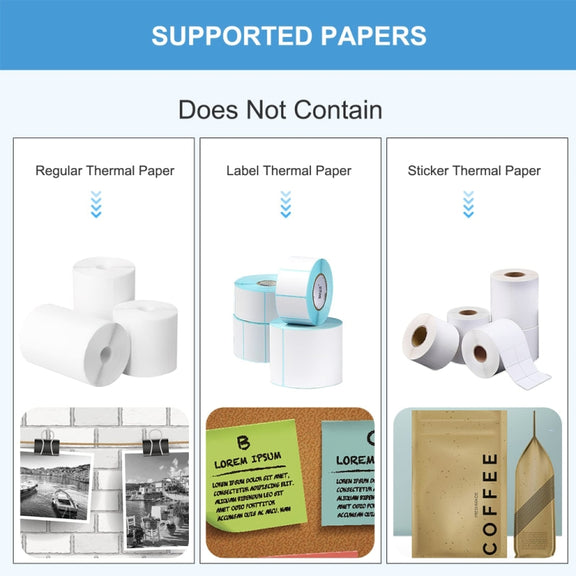 C17 Bluetooth Pocket Mini Label Printer Inkless Thermal Printer Wireless Photo Printer(Blue)