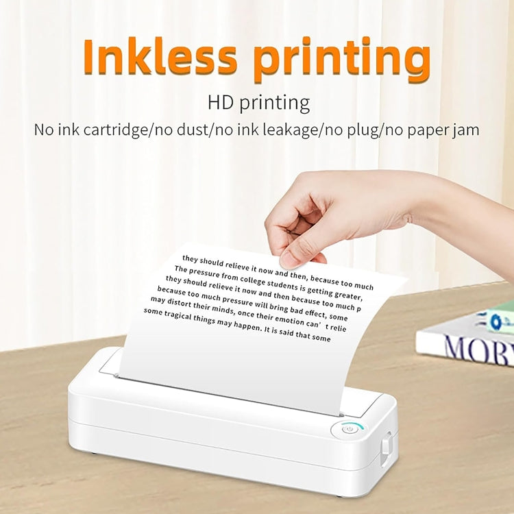 Bluetooth Connection Inkless A4 Printer Portable Mini Student Office Home Photo Printer, Model: X8 - free shipping - PMC TechLife - Order now!