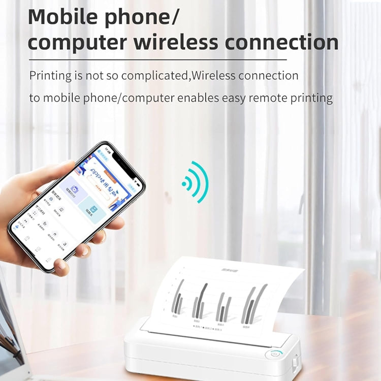 Bluetooth Connection Inkless A4 Printer Portable Mini Student Office Home Photo Printer, Model: X8 - free shipping - PMC TechLife - Order now!