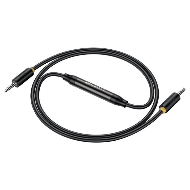 1m JINGHUA 3.5mm Cable Audio Conversion Microphone Two-way Transcriber - Audio Adapter by JINGHUA | Online Shopping South Africa | PMC TechLife | Buy Now Pay Later Mobicred