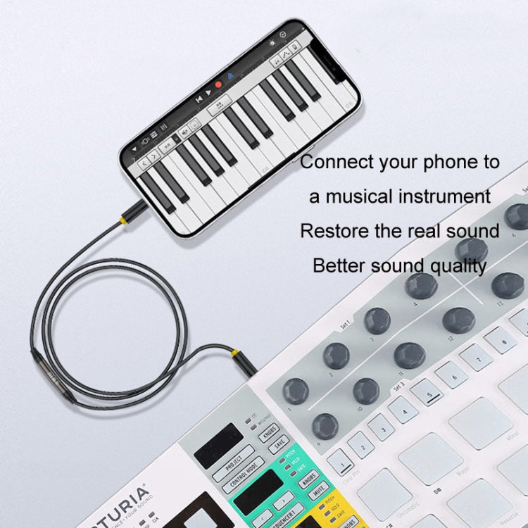 1m JINGHUA 3.5mm Cable Audio Conversion Microphone Two-way Transcriber - Audio Adapter by JINGHUA | Online Shopping South Africa | PMC Jewellery | Buy Now Pay Later Mobicred