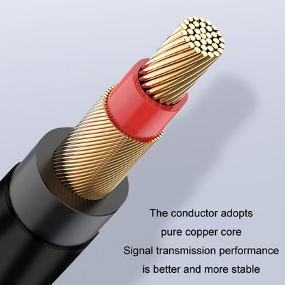 1m JINGHUA 3.5mm Cable Audio Conversion Microphone Two-way Transcriber - Audio Adapter by JINGHUA | Online Shopping South Africa | PMC Jewellery | Buy Now Pay Later Mobicred