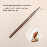 Brown Nail Art Pen Set Colorful Drawing Tools, Style: Petals Pen