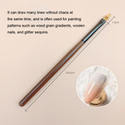 Brown Nail Art Pen Set Colorful Drawing Tools, Style: Sweeping pen