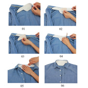10pcs /Pack Disposable Self-Adhesive Sweat Pads T-Shirt Neck Collar Hat Absorbent Sticker 29cm