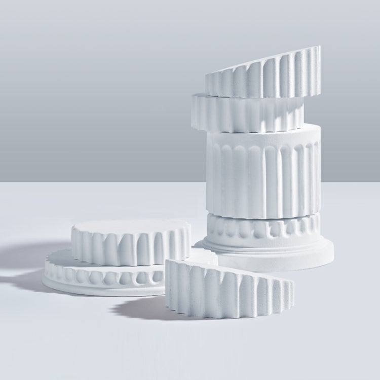 Roman Column Plaster Photography Props Still Life Ornament, Style: 5pcs/set