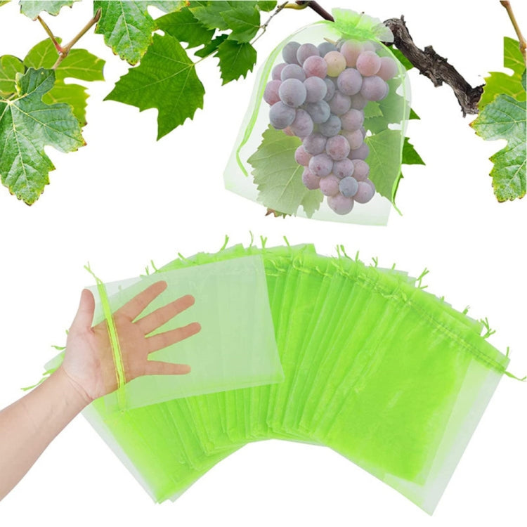 100pcs /Pack  Fruit Protection Bag Anti-Insect And Anti-Bird Net Bag 13 x 18cm(Black)