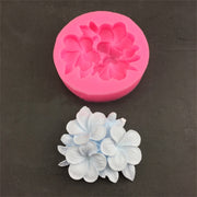 Silicone Handmade Mold Chocolate Epoxy Gypsum Fondant Mold(3 Petals Frangipani)