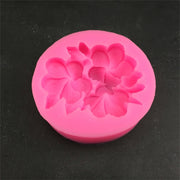 Silicone Handmade Mold Chocolate Epoxy Gypsum Fondant Mold(3 Petals Frangipani)