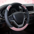 38cm Cute Rabbit Women Cartoon Car Steering Wheel Cover, Color: Round Black Pink - Steering Wheel Accessories by PMC TechLife | Online Shopping South Africa | PMC TechLife | Buy Now Pay Later Mobicred