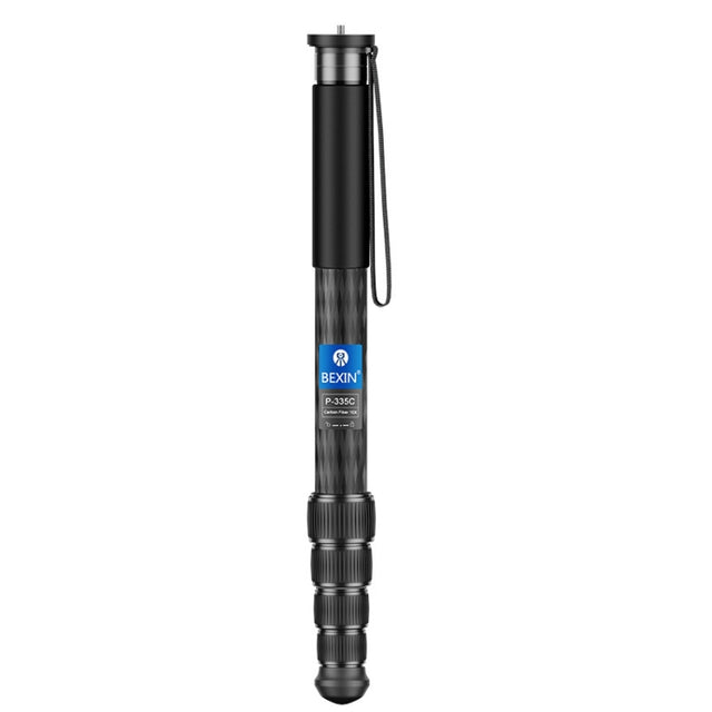 BEXIN P335CF-S Carbon Fiber Monopod Travel Shooting Mobile Phone Live Selfie Bracket Retractable Portable Monopod
