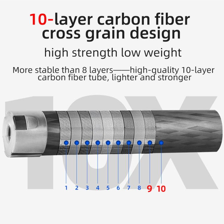 BEXIN P405CF-S Carbon Fiber Monopod Travel Shooting Mobile Phone Live Selfie Bracket Retractable Portable Monopod - free shipping - PMC TechLife - Order now!