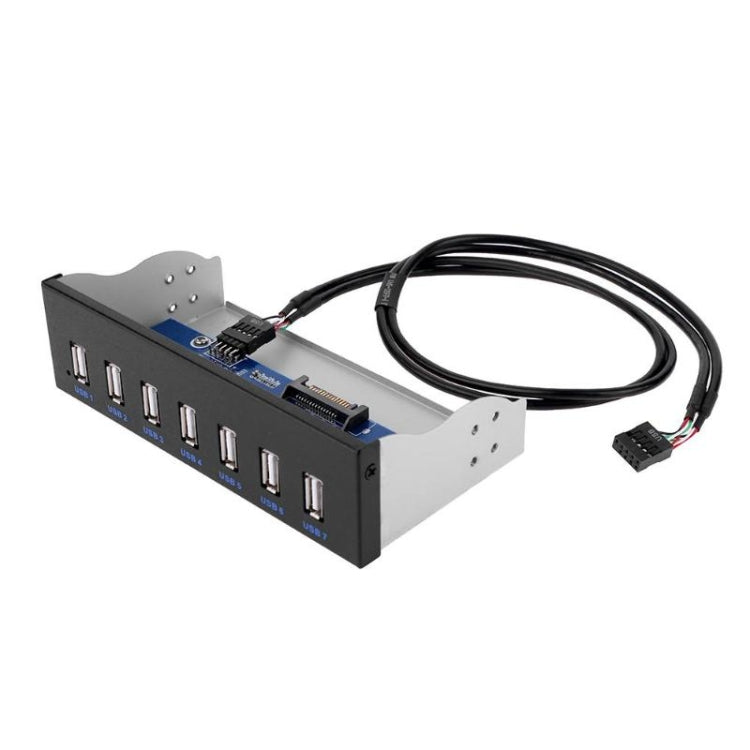 7 Port USB2.0 Optical Drive Bit Front Panel, Style: Side Plug - free shipping - PMC Jewellery - Order now!