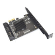 PCIE 1X To 6 Port SATA 3.0 Adapter Expansion Card ASMedia ASM1166 Converter - Add-on Cards by PMC TechLife | Online Shopping South Africa | PMC TechLife | Buy Now Pay Later Mobicred