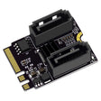 M2 to SATA3.0 Adapter Card PCI-E3.0 Card KEY A+E WiFi M.2 to SATA JMB582 Chip(Black) - Card Adapter by PMC TechLife | Online Shopping South Africa | PMC TechLife | Buy Now Pay Later Mobicred