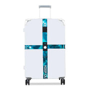 Luggage Cross Customs Lock Binding Strap, Color: Keep Out Blue (Ordinary)