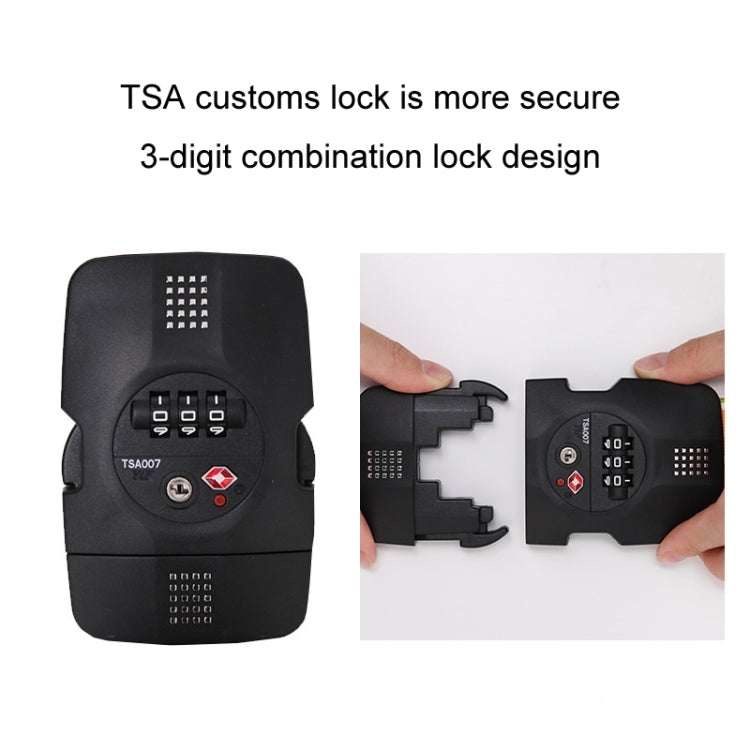 Luggage Cross Customs Lock Binding Strap, Color: Keep Out Blue (Ordinary)