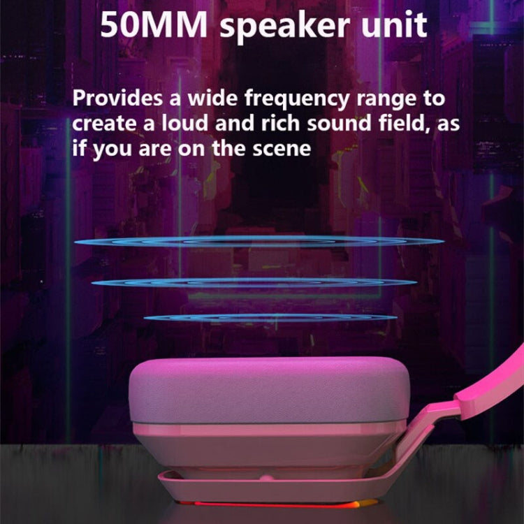 Ajazz AX368 Computer Game Audio Recognition RGB Headset 3.5mm Version (Pink) - free shipping - PMC Jewellery - Order now!