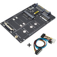 SATA 22PIN To MSATA Or M.2 NGFF SATA Card 2 In 1 SSD Converter Card With SATA 22pin Cable - free shipping - PMC TechLife - Order now!