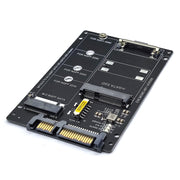 SATA 22PIN To MSATA Or M.2 NGFF SATA Card 2 In 1 SSD Converter Card With SATA 22pin Cable