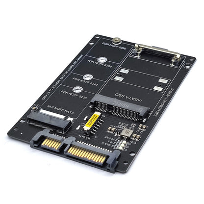 SATA 22PIN To MSATA Or M.2 NGFF SATA Card 2 In 1 SSD Converter Card Only Card - free shipping - PMC Jewellery - Order now!