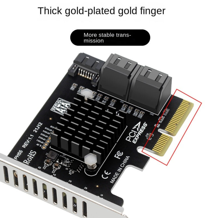 PCI-E To 5 SATA 3.0 Expansion Card(Full High Baffle)