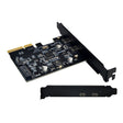 PCI-E 4X To USB3.1 Dual USB-C/Type-C Port 10Gbps Expansion Card  With ASMedia ASM3142 Chip - Add-on Cards by PMC TechLife | Online Shopping South Africa | PMC TechLife | Buy Now Pay Later Mobicred