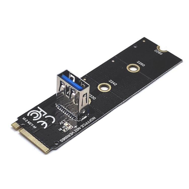M.2 NVME To USB 3.0 PCI-E Expansion Card  Adapter for Graphics Card(Blackboard) - Add-on Cards by PMC TechLife | Online Shopping South Africa | PMC TechLife