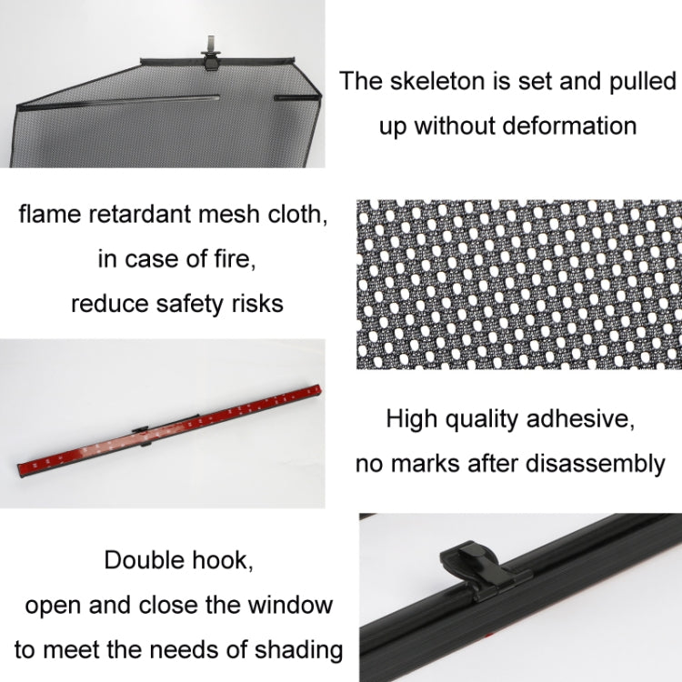 Automobile Automatic Lift Glass Window Sunshade, Specification: 1 Pair Rear Window - Window Foils & Solar Protection by PMC TechLife | Online Shopping South Africa | PMC TechLife | Buy Now Pay Later Mobicred