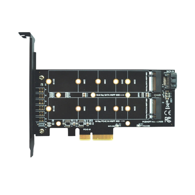 M.2 PCIe SSD Adapter Card PCIE 4x to M.2 Key M B Dual Interface Card - free shipping - PMC Jewellery - Order now!