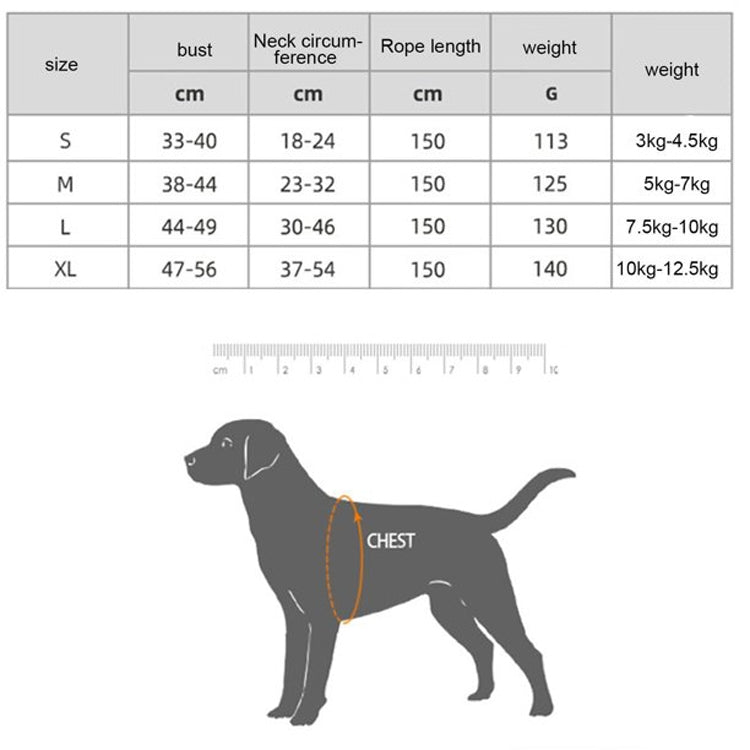 Pet Vest Harness + Traction Rope Set Reflective Breathable Dog Cat Harness, Size: S(Red) - Leashes by PMC TechLife | Online Shopping South Africa | PMC TechLife