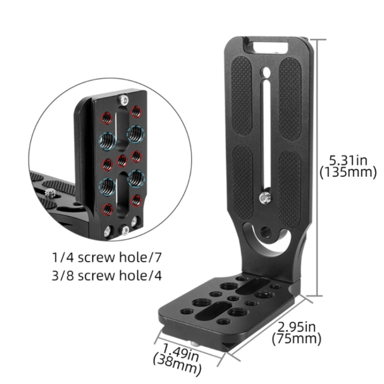 BEXIN  L130-50C Camera Quick Release Plate L-shaped Vertical Board - L-Bracket by BEXIN | Online Shopping South Africa | PMC Jewellery | Buy Now Pay Later Mobicred