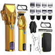 Men Electric Haircutting Tools Set Sculpting Electric Clipper(Gold) - free shipping - PMC TechLife - Order now!