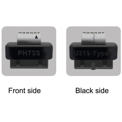 2pcs Mainboard USB3 19P/20P to TYPE-E Adapter Chassis Front TYPE-C/USB-C Plug Port(Black) - Cable & Adapters by PMC Jewellery | Online Shopping South Africa | PMC Jewellery | Buy Now Pay Later Mobicred