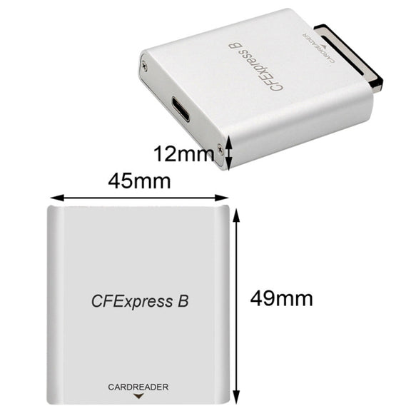 10G High Speed USB3.2 Z6/Z7 1DX3 Wiring CFEXPRESS Card Reader With Double Line