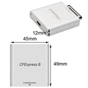 10G High Speed USB3.2 Z6/Z7 1DX3 Wiring CFEXPRESS Card Reader With C-C Line