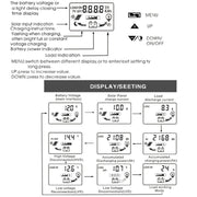 Dual DC Current 12V/24V Solar Controller LCD PWM Photovoltaic Power Generation Controller(30A)