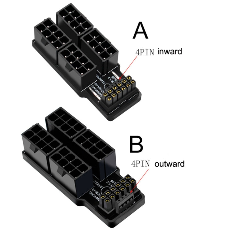 A Model ATX3.0 12VHPWR 12+4P 600W 180 Degree Power Steering Connector - free shipping - PMC TechLife - Order now!