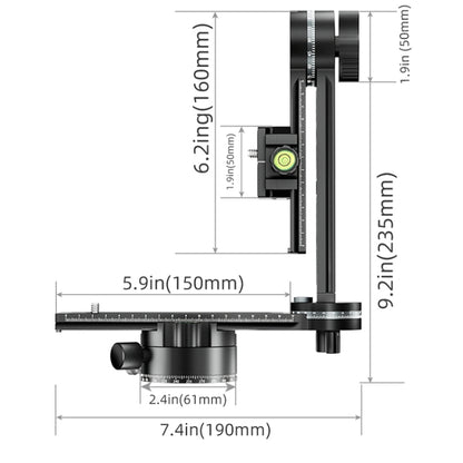 BEXIN  GH-720A Tripod Head  720 Degree Rotating Panorama Head - free shipping - PMC Jewellery - Order now!