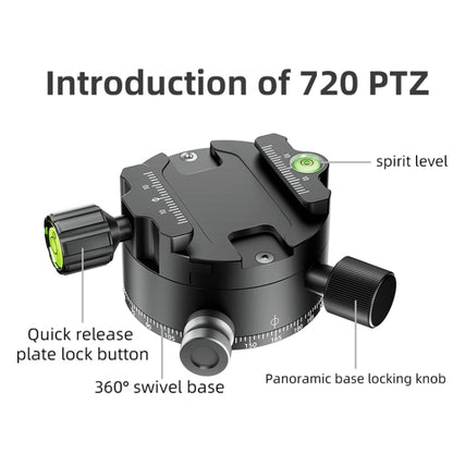 BEXIN  GH-720A Tripod Head  720 Degree Rotating Panorama Head - free shipping - PMC Jewellery - Order now!