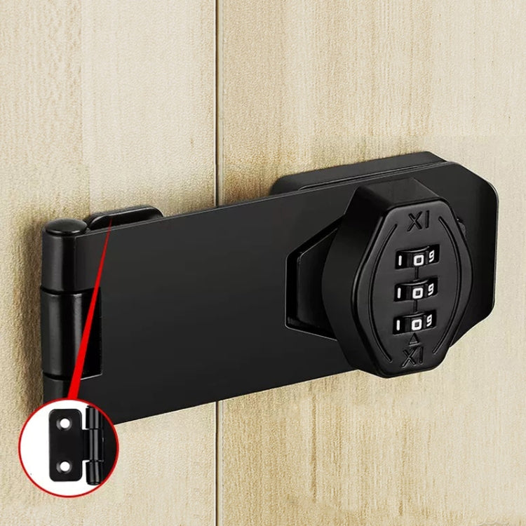 Screw Installation Cabinet Door Combination Lock Anti-Theft Drawer Lock, Style: Two Hole 3 inch Black - Door Locks & Cabinet Locks by PMC TechLife | Online Shopping South Africa | PMC TechLife