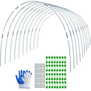 Garden Arch Greenhouse Hoops Rustproof Steel Tunnel Hoop Frame Plant Support, Speci: L  5  Rods 10 Arches